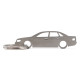 Car-Shapes keychains Audi A6 C4 sedan stainless steel keychain | races-shop.com