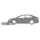 Car-Shapes keychains Seat Cordoba stainless steel keychain | races-shop.com