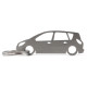 Car-Shapes keychains Renault Scenic 2gen stainless steel keychain | races-shop.com