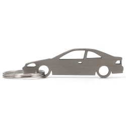 Honda Civic (6gen) coupe EK stainless steel keychain