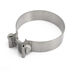 Exhaust wide band clamp, stainless steel 125mm (5")