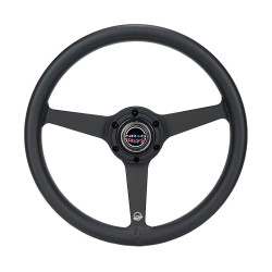 3 spoke steering wheel NRG Prisma Labs Heritage, 330mm, aluminium, 25mm offset, black