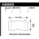 Brake pads HAWK performance Hawk Brake Pad DTC-70 HB889U.550 | races-shop.com