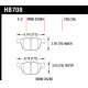 Brake pads HAWK performance Hawk Brake Pad HPS HB708F.738 | races-shop.com