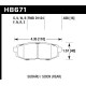 Brake pads HAWK performance Hawk Brake Pad HT-10 HB671S.628 | races-shop.com