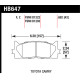 Brake pads HAWK performance Hawk Brake Pad HPS HB647F.692 | races-shop.com