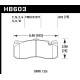 Brake pads HAWK performance Hawk Brake Pad HPS 5.0 HB603B.616 | races-shop.com