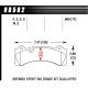 Brake pads HAWK performance Hawk Brake Pad HPS HB582F.660 | races-shop.com