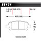 Brake pads HAWK performance Hawk Brake Pad DTC-60 (14 mm) HB434G.543 | races-shop.com