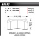 Brake pads HAWK performance Hawk Brake Pad Blue 9012 (17 mm) HB193E.670 | races-shop.com