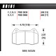 Brake pads HAWK performance Hawk Brake Pad HT-10 (17 mm) HB181S.660 | races-shop.com