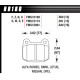 Brake pads HAWK performance Hawk Brake Pad HT-10 (14 mm) HB180S.560 | races-shop.com