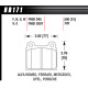 Brake pads HAWK performance Hawk Brake Pad DTC-70 (15 mm) HB171U.590 | races-shop.com