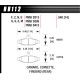 Brake pads HAWK performance Hawk Brake Pad DTC-60 (14 mm) HB112G.540 | races-shop.com