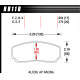 Brake pads HAWK performance Hawk Brake Pad DTC-30 (17 mm) HB110W.654 | races-shop.com