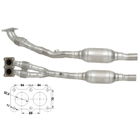 Direc fit CAT and DPF Magnaflow Magnaflow Catalytic Converter for AUDI SEAT SKODA VOLKSWAGEN | races-shop.com
