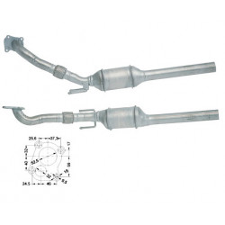 Magnaflow Catalytic Converter for AUDI SEAT SKODA VOLKSWAGEN