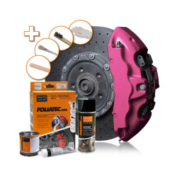 Foliatec brake caliper lacquer - set, hot pink metallic