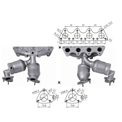 Magnaflow Catalytic Converter for AUDI VOLKSWAGEN