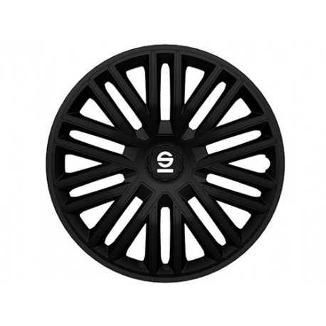 Outlet SPARCO wheel covers BERGAMO - 14" (Black) DAMAGED | races-shop.com