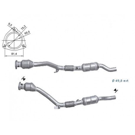 Direc fit CAT and DPF Magnaflow Magnaflow Catalytic Converter for AUDI SKODA VOLKSWAGEN | races-shop.com