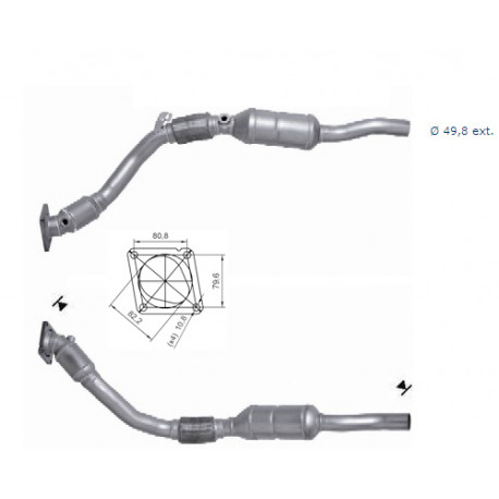 Direc fit CAT and DPF Magnaflow Magnaflow Catalytic Converter for AUDI | races-shop.com