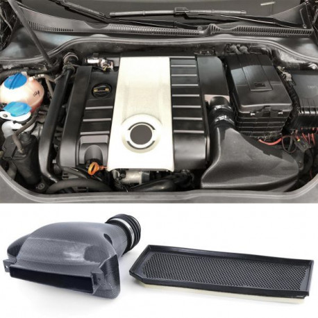 Outlet Air filter Airbox Air Intake Carbon Look Ram Air for VW Golf 5 2.0 GTI 03-08 INCOMPLETE | races-shop.com