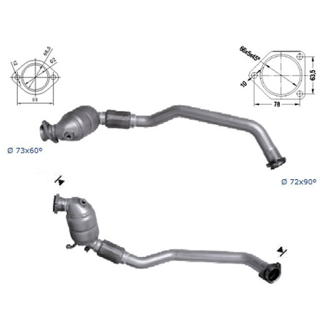 Direc fit CAT and DPF Magnaflow Magnaflow Catalytic Converter for BMW | races-shop.com