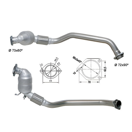 Direc fit CAT and DPF Magnaflow Magnaflow Catalytic Converter for BMW | races-shop.com