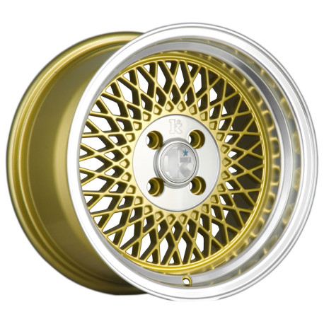 Klutch wheels Klutch SL1 15x8,5 ET17 4x100 Gold w/ Machined Lip | races-shop.com