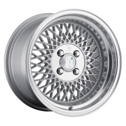 Klutch SL1 16x8 ET15 4x100 Silver w/ Machined Lip