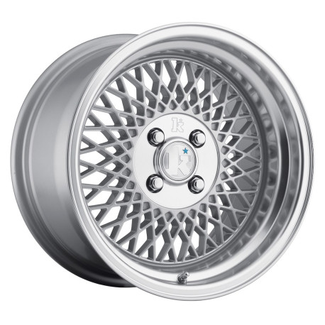 Klutch wheels Klutch SL1 16x8 ET15 4x100 Silver w/ Machined Lip | races-shop.com