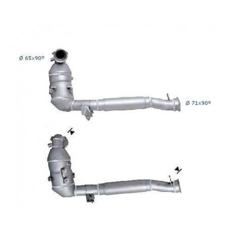 Direc fit CAT and DPF Magnaflow Magnaflow Catalytic Converter for CITROËN PEUGEOT | races-shop.com