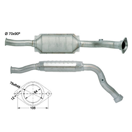 Direc fit CAT and DPF Magnaflow Magnaflow Catalytic Converter for CITROËN FIAT PEUGEOT | races-shop.com