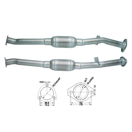 Direc fit CAT and DPF Magnaflow Magnaflow Catalytic Converter for CITROËN FIAT PEUGEOT | races-shop.com