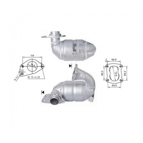 Direc fit CAT and DPF Magnaflow Magnaflow Catalytic Converter for DACIA RENAULT | races-shop.com