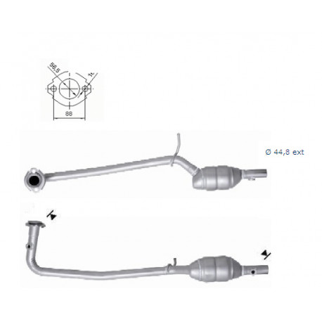 Direc fit CAT and DPF Magnaflow Magnaflow Catalytic Converter for DACIA | races-shop.com