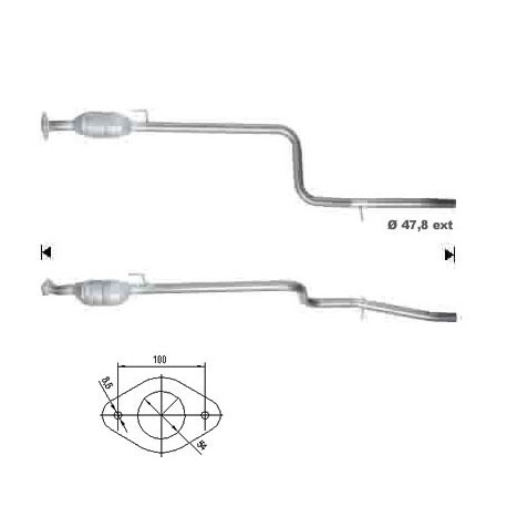 Direc fit CAT and DPF Magnaflow Magnaflow Catalytic Converter for FIAT | races-shop.com
