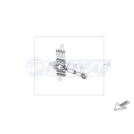 E30 WISEFAB spare lower arm mount | races-shop.com