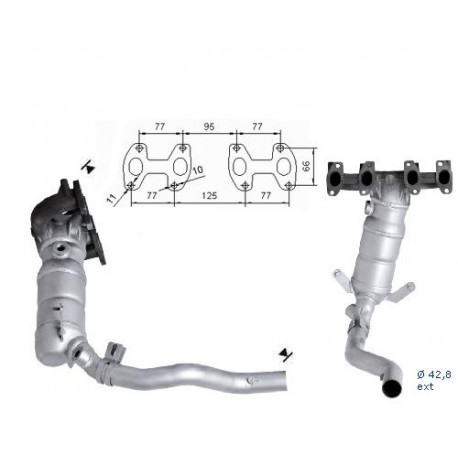 Direc fit CAT and DPF Magnaflow Magnaflow Catalytic Converter for FIAT | races-shop.com