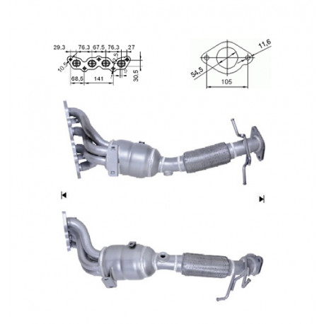 Direc fit CAT and DPF Magnaflow Magnaflow Catalytic Converter for FORD | races-shop.com