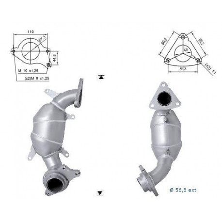 Direc fit CAT and DPF Magnaflow Magnaflow Catalytic Converter for HONDA | races-shop.com