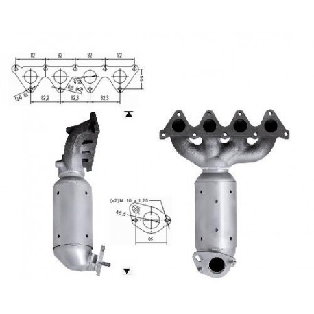 Direc fit CAT and DPF Magnaflow Magnaflow Catalytic Converter for HYUNDAI | races-shop.com