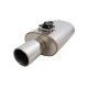 Universal valve mufflers Varex exhaust valve muffler 6"x10"x15" Flanged Inlet 3", Single-Wall Tip 4" | races-shop.com