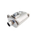 Universal valve mufflers Varex exhaust valve muffler 6"x10"x16" Flanged Inlet 3", Single Outlet 3" | races-shop.com