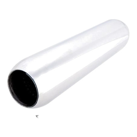 Replacement catalytic converters Universal resonator XFORCE - round 305x76 mm (body 102 mm), stainless steel | races-shop.com