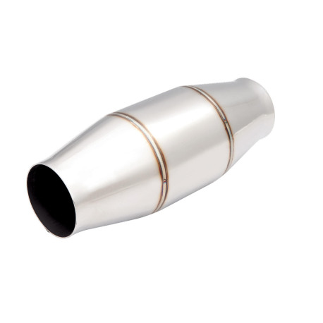 Universal catalysts 2.5" Metallic High-Flow Racing Catalytic Converter (100 Cell) - Round | races-shop.com