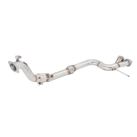 Down pipes and dump pipes 3" Downpipe with High-Flow Catalytic Converter (track only) for FORD MUSTANG 2014-2017 ECOBOOST | races-shop.com