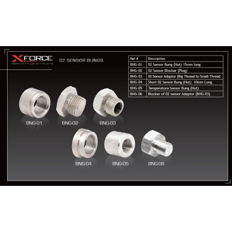 Oxygen sensors and adapters O2 Sensor Bung (Nut) 15mm Long | races-shop.com