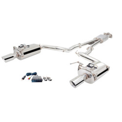XForce 2.5" Cat-Back System + Oval Varex Mufflers for FORD MUSTANG 2015-2017 CONVERTIBLE GT 5.0L V8